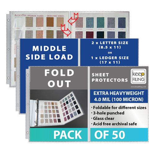 Keepfiling Fold Out Sheet Protectors