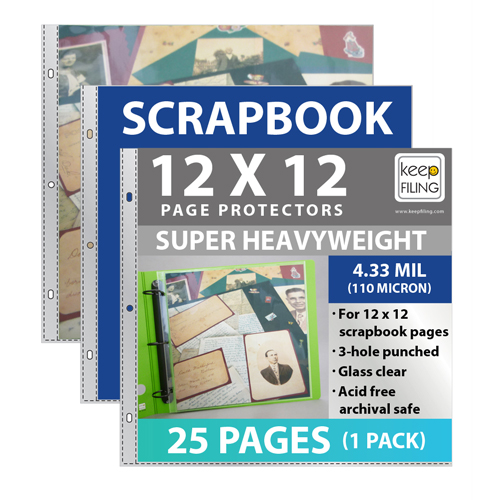 Westrim Crafts 12x12 Scrapbook Page Protectors 10 sheets