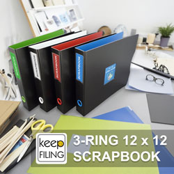 Keepfiling 12 x 12 Scrapbook Album Set