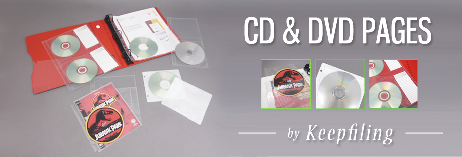 CD-ROM/DVD-ROM Ring Binder Sleeve - Pochette CD/DVD - capacité : 2 CD/DVD -  blanc (pack de 50)