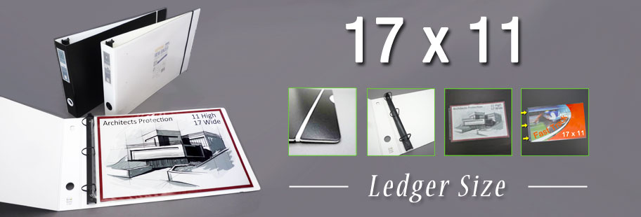11x17 Folder & Blueprint Storage Protector for 11x17 Ledger Binder