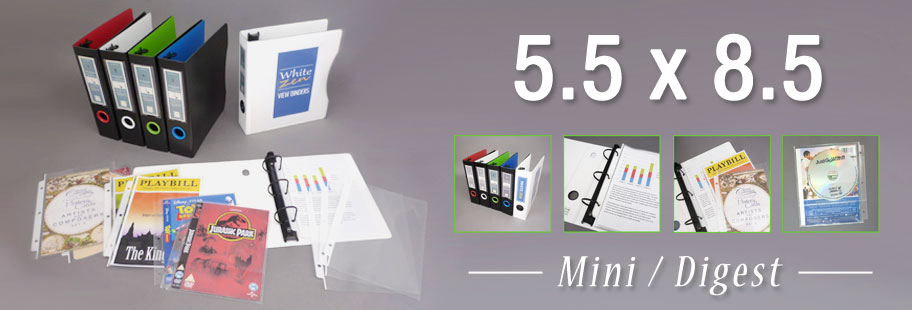 Mini Binder Accessories - 5-1/2 x 8-1/2 Memo Size Organization