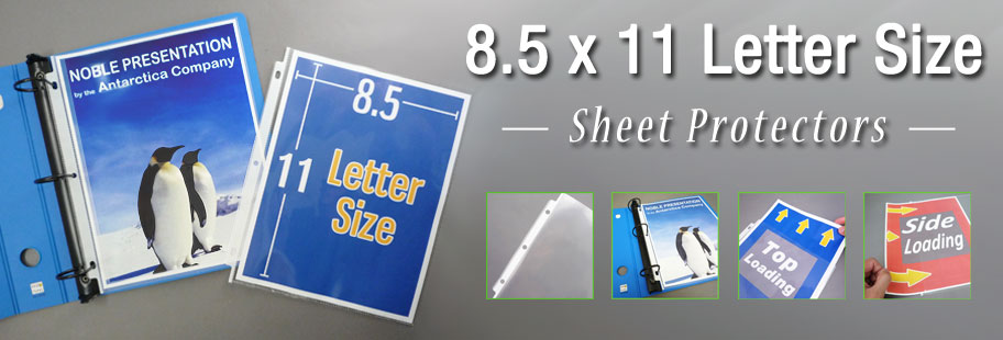 SHEET PAGE PROTECTORS (100 Count) Standard Clear 8.5-In x 11-In