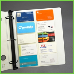 3-Ring Business Card Pages for Binders - Holder Sheets for ...